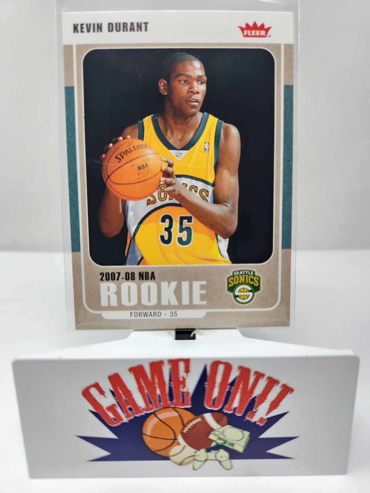 2007-08 Fleer #212 Kevin Durant RC Rookie Seattle Supersonics sc