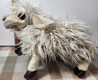 Folkmanis Long-Wool Sheep HAND PUPPET Full Body Realistic 14'' Stuffed Plush Toy