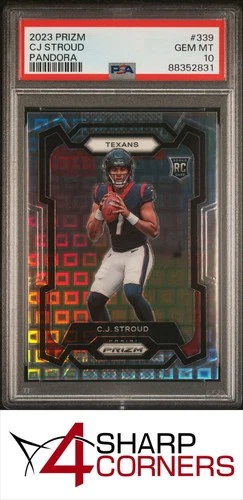 2023 PANINI PRIZM PANDORA #339 CJ STROUD RC TEXANS #/400 PSA 10