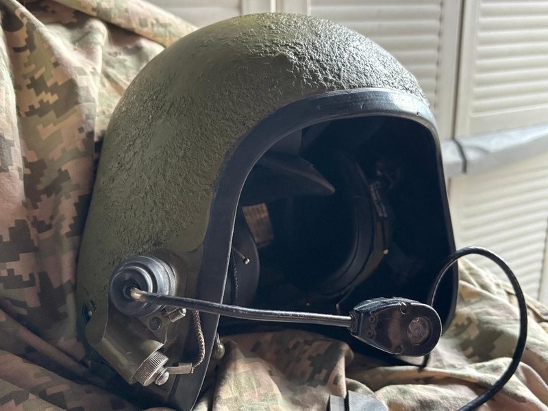 EUROPEAN NATO Tanker Helmet Amazing Condition BID NOW L@@K
