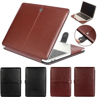 Schutzhülle Leder Folio Case für MacBook Neo A18 Air Pro 13 14 Zoll Laptop Cover