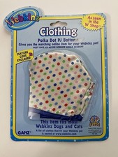 GANZ Polka Dot PJ Bottoms fits most WEBKINZ cat dog pet CLOTHING New w/ Code