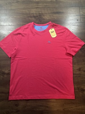 Tommy Bahama Mens Raspberry Hibiscus New Bali Skyline Short Sleeve T-Shirt New
