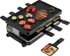 Classic 8-Person Raclette Party Grill - Indoor Electric Grill & Griller with Rev