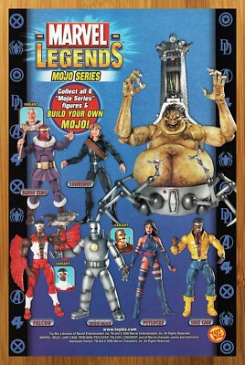 advertising figure。 2006 Toy Biz Marvel Legends Action Figures Print Ad/Poster X-Men