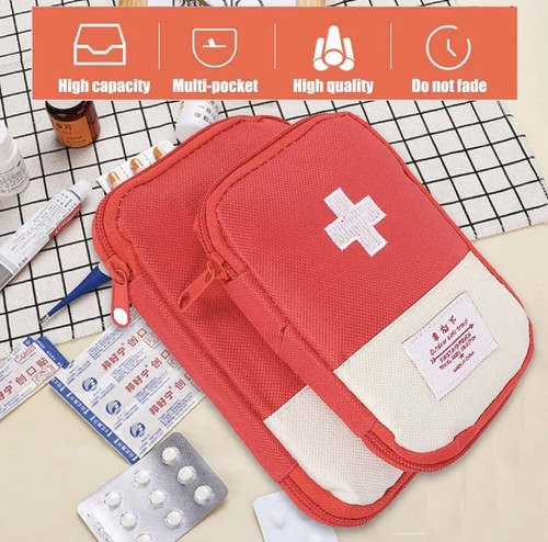 First Aid Kit Travel Emergency Empty Bag Medical Car Drugs Box/Bag Case-2 Pack - Picture 4 of 12
