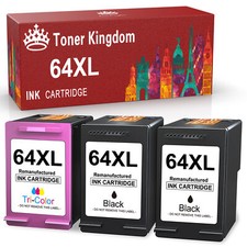64XL Ink Cartridges for HP envy photo 7855 7155 7858 6255 7800 7164 6255 Combos