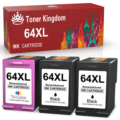 64XL Ink Cartridges for HP envy photo 7855 7155 7858 6255 7800 7164 6255 Combos