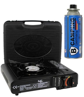 Campingkocher im Koffer Piezo MSF-1a Kartuschen Gaskocher Outdoor Gasherd Butan