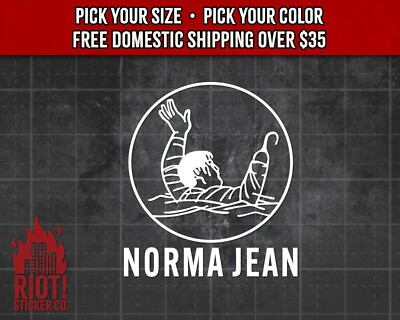 Norma Jean Logo Decal for Car Band Logo Sticker for Laptop Metalcore