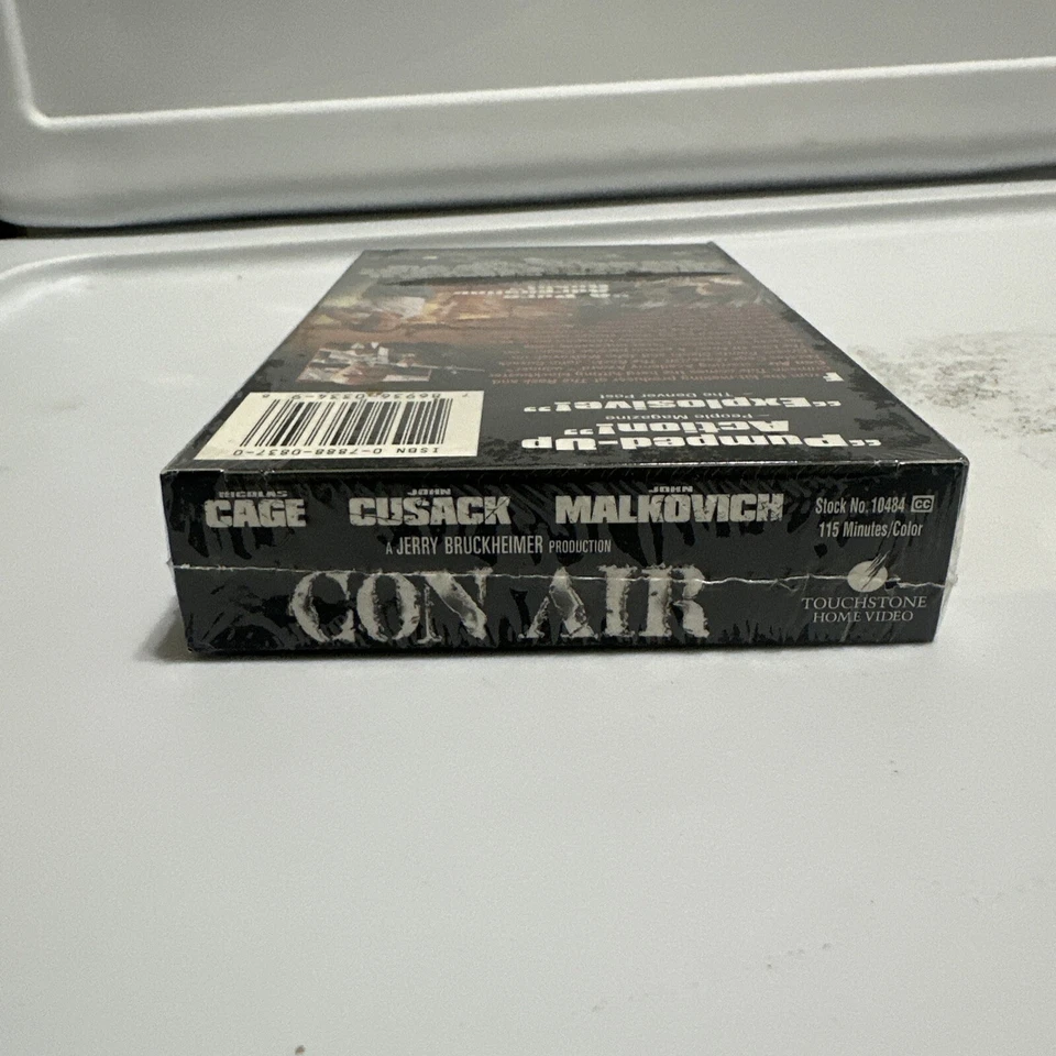 Con Air Movie (VHS Tape, 1998) Nicolas Cage, John Cusack, John Malkovich New - Image 3 of 4