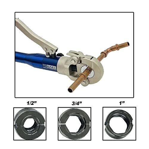 VEVOR Copper Tube Fittings Hydraulic Pipe Crimping Tool, Pressing