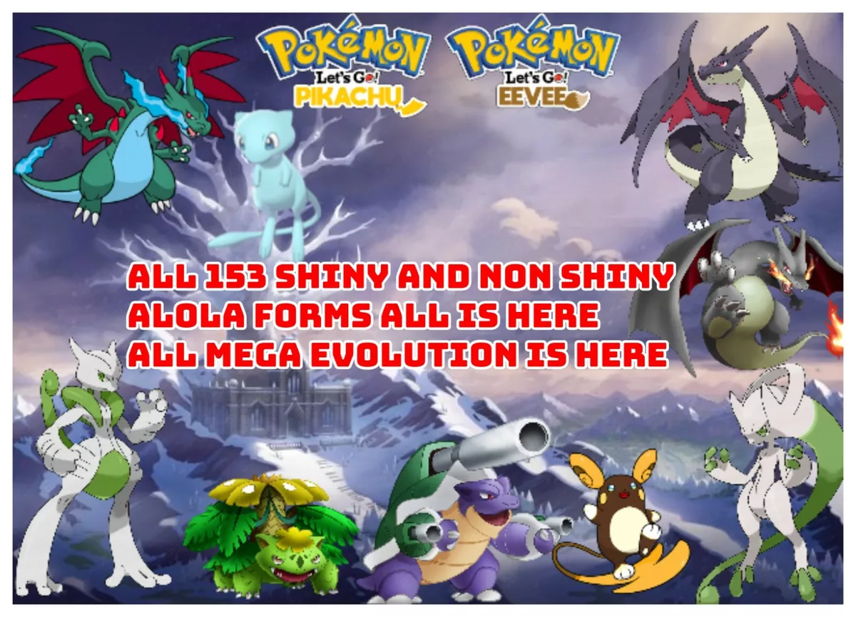 Pokemon Shiny Eevee Evolutions Shiny Pikachu 