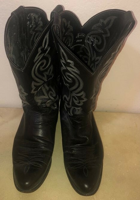 Men’s Justin Western Boots Classic London Calf Size 9 ½ D