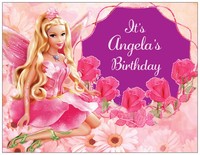 20 30 50 Barbie Princess Fairy Flowers Birthday Party Personalized Invitation 20 30 50 Barbie Princess Fairy Flowers Birthday Party Personalized Invitation