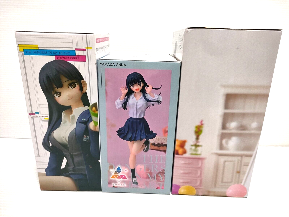 The Dangers in My Heart Anna Yamada Figure Set of 3 SEGA Prize