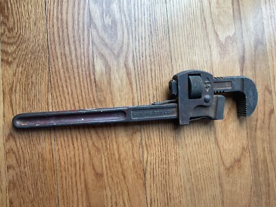 Vintage Walworth No. 14 Stillson Pipe Wrench 14'' Adjustable Made in USA 45D 45K
