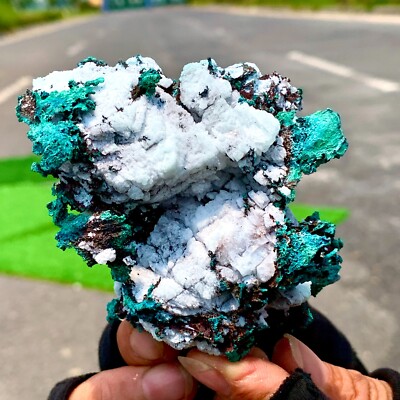 210G Natural copper mine+malachite Primitive mineral specimen Gemstone Rare