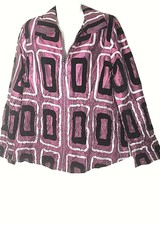 Jerry T Women's Purple Jacket Medium M 10 12 Nwt New
