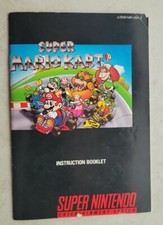SUPER MARIO KART SUPER NINTENDO SNES ORIGINAL MANUAL ONLY REPLACEMENT