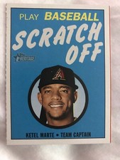 2020 Topps Heritage Baseball Ketel Marte 1971 Scratch Off Card #9 Diamondbacks