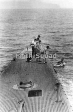 WW2 Picture Photo George HW Bush rescued by USS Finback SS-230 7999