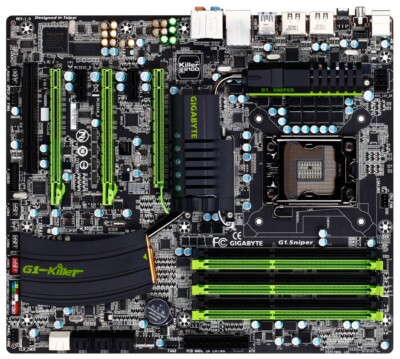 GIGABYTE G1 Snipper LGA 1366 Intel X58 ATX Motherboard with i-o panel SLI  CrossX