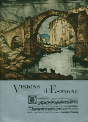 Altes Dokument Visionen von Spanien 1937 aus Zeitschrift 