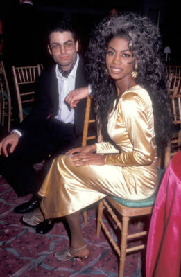 Singer Zelma Davis of C & C Music Factory Khalid Khashoggi at- 1992 Old Photo