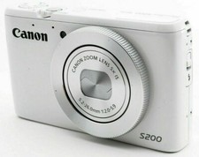 Canon PowerShot S200 compact digital camera white made in Japan