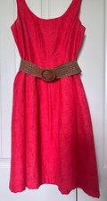 Nine West Women’s Size 8 Coral Dress Fully Lined with Woven belt & pockets