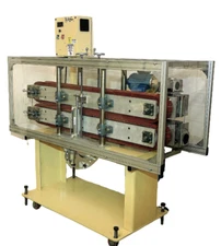 AMS 6" x 60" Plastic Extrusion Puller Dual Air Cylinder, 4 Post Setup