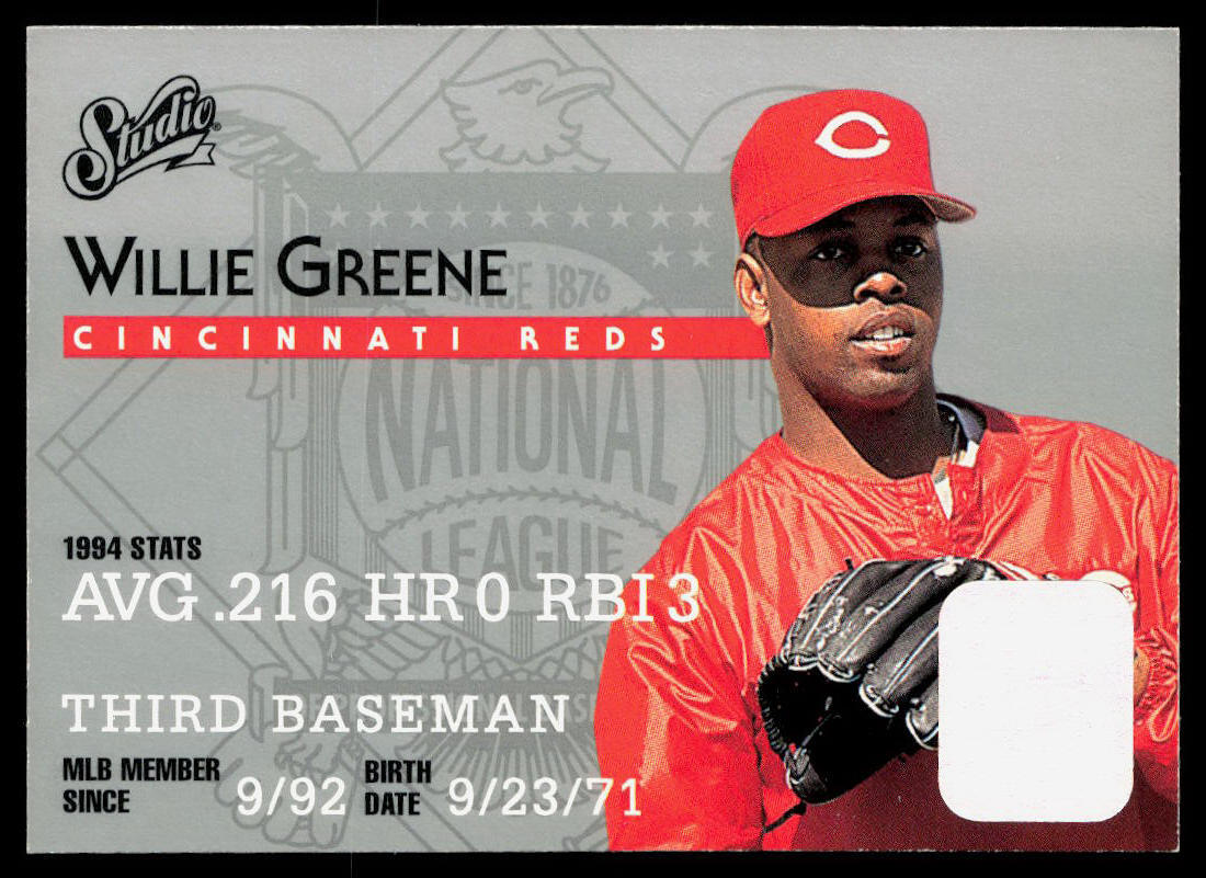 Willie Greene 1995 Studio #83 NMT