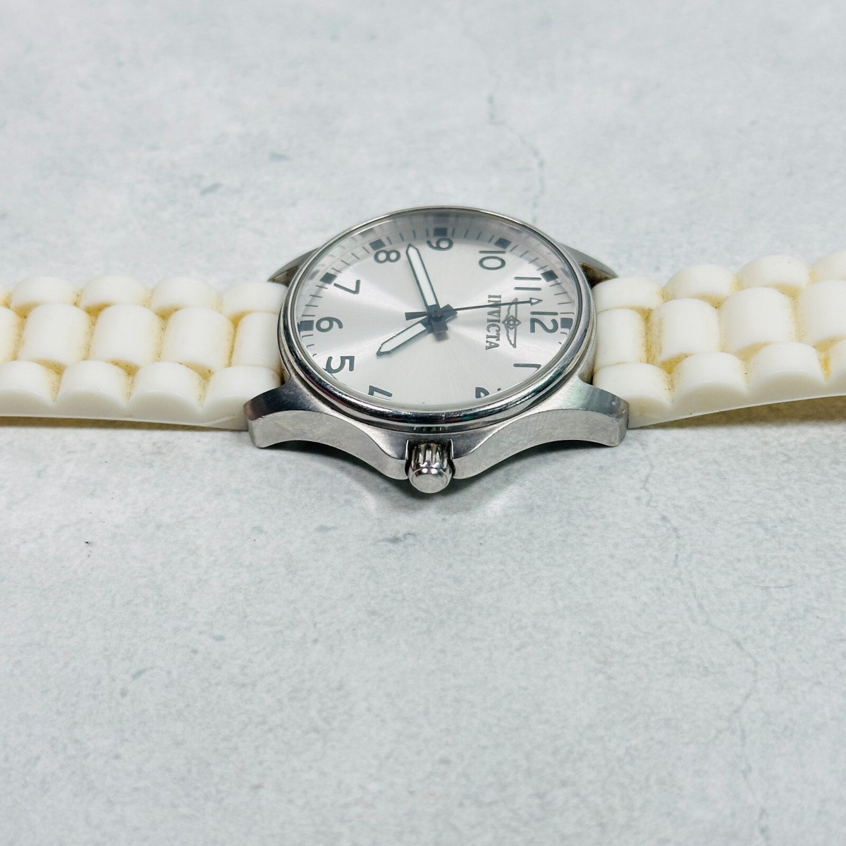 Invicta Angel Watch Womens 37mm White Silicone Band Silver  display picture 3
