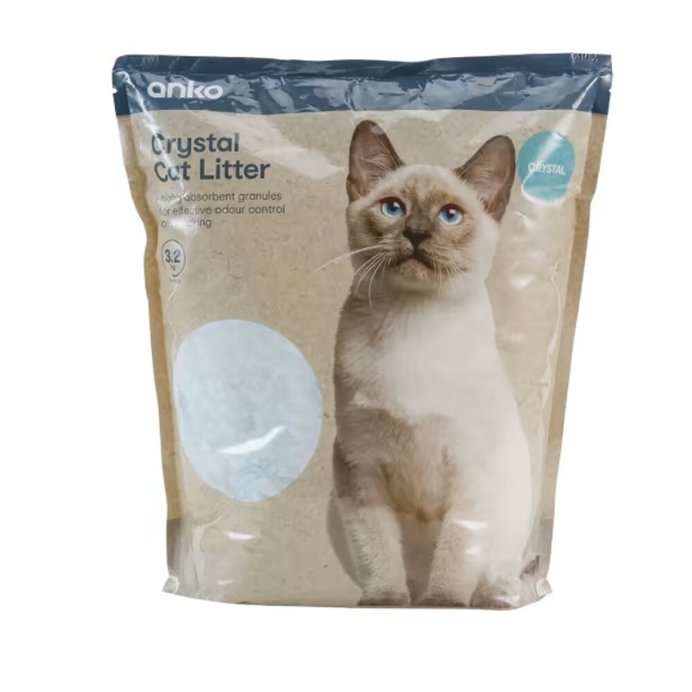 Cat Litter Crystal 3.2kg Super Absorbent Odour Control Kitty Kitten