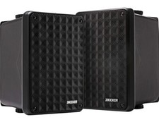 KICKER KB6B 2-Way Full Range Indoor Outdoor Speakers Pair Weatherproof Speaker