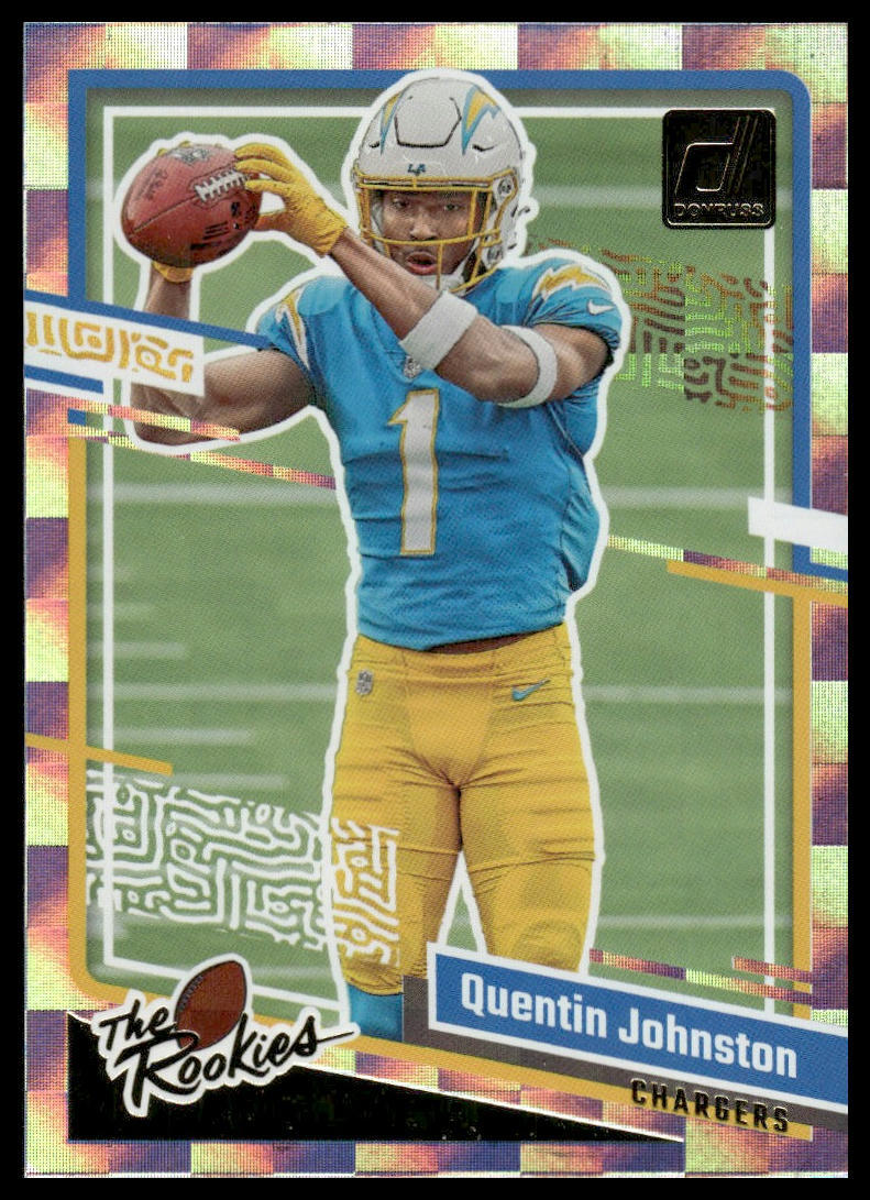 2023 Donruss #8 Quentin Johnston The Rookies Los Angeles Chargers