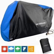 Blue Motorcycle Cover Waterproof Outdoor UV For Suzuki Gixxer GSXR 1100 750 600