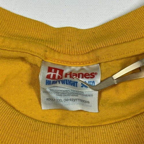 Camiseta Hanes Peso Pesado 50/50 Levantamiento Todas las Voces Voto NAACP Amarilla Adulto 2XL - Imagen 8 de 12