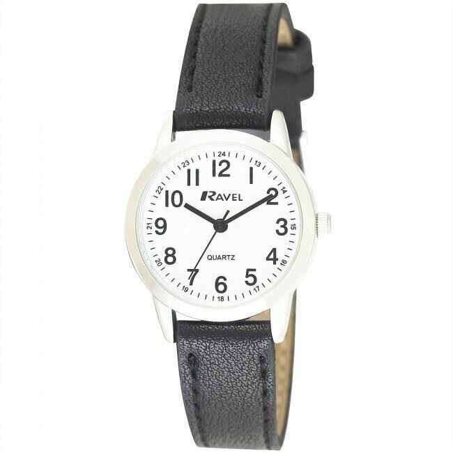 Ravel R0132.21.2 Ladies Easy Read Watch with pu Croc Leather Extra Long Strap