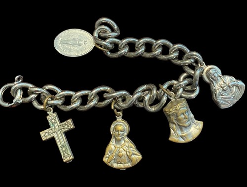 Jesus charm pendant bracelet broken clasp - Picture 15 of 17