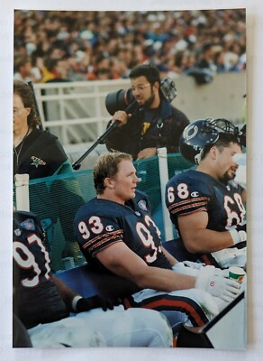 Trace Armstrong - #93 - Chicago Bears - Original Photo - 3 1/2 x 5 - Kodak Royal