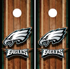 Philadelphia Eagles Cornhole Board Vinyl Sticker Decal Skin Wrap Decor VZ739