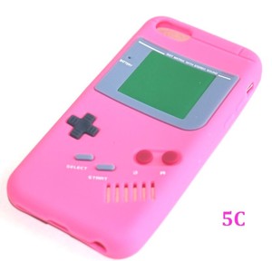For Iphone 5c Soft Silicone Rubber Skin Case Cover Hot Pink Gba Gameboy Player Ebay