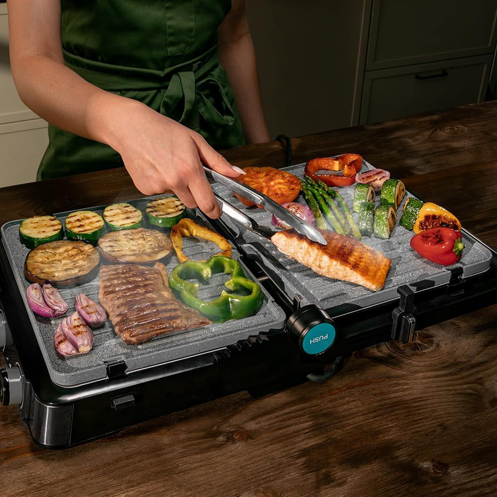 Griglia Elettrica Con Grill Rock’Ngrill 2200 Dual. 2200W, Apertura 180º, Dual Te - 3