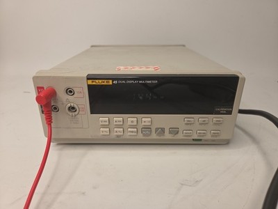 Fluke 45 Dual Display Multimeter Crack On Top Powers On