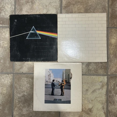 Pink Floyd 3 x Vinyl Record LP Job Lot The Wall Wish You Were Here Dark Side