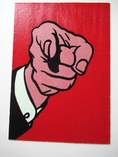 A. WARHOLS KUNSTWERK  AUF POSTKARTE, ORIGINAL HANDSIGNIERT, UNIKAT, ZERTIFIKAT
