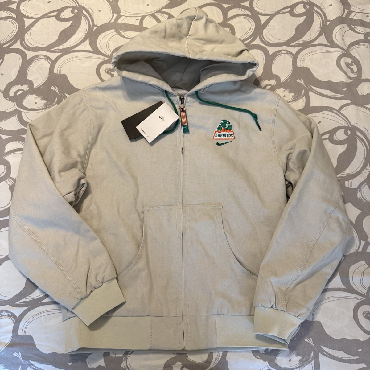 Nike SB X Jarritos Light Bone Padded Jacket Mens Size XS NEW