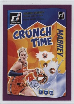 2025 Panini Donruss WNBA Crunch Time Press Proof Purple Marina Mabrey #13 pe8